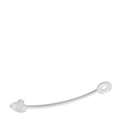 Clip en nylon, longueur 55 mm, transparent 