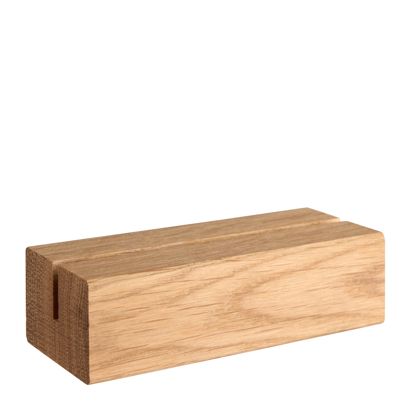 Porte-cartes en bois, base pour système de connexion variable MODUL 105 mm | bois de chêne  | fente d'insertion droite 