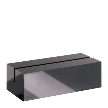 Porte-carte acrylique noir  | mat  | 60 mm