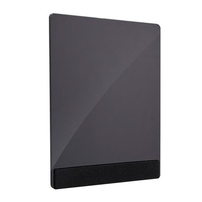 Plaque acrylique pour système de connexion variable MODUL, ardoise noire, PMMA A7 - 74 x 105 mm 