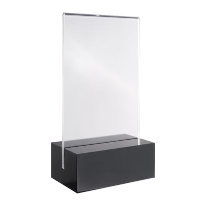 Présentoir de table MODUL, pochette en acrylique avec socle en acrylique null | A7 | null
