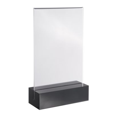 Présentoir de table MODUL, pochette en acrylique avec socle en acrylique null | A6 | null
