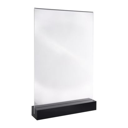 Présentoir de table MODUL, pochette en acrylique avec socle en acrylique null | A4 | null