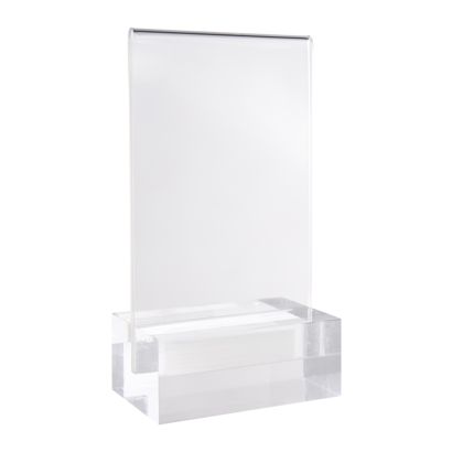 Présentoir de table MODUL, pochette en acrylique avec socle en acrylique null | A7 | null