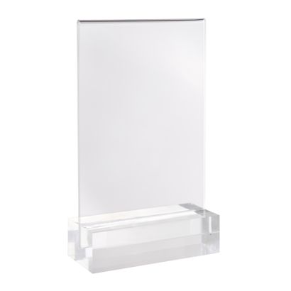 Présentoir de table MODUL, pochette en acrylique avec socle en acrylique null | A6 | null