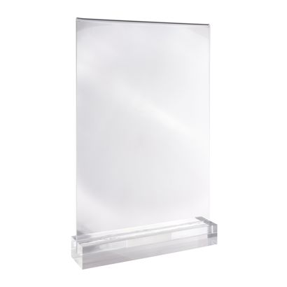Présentoir de table MODUL, pochette en acrylique avec socle en acrylique null | A4 | null