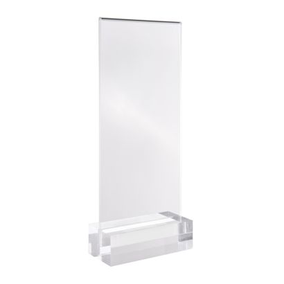 Présentoir de table MODUL, pochette en acrylique avec socle en acrylique null | 1/3 A4 | null