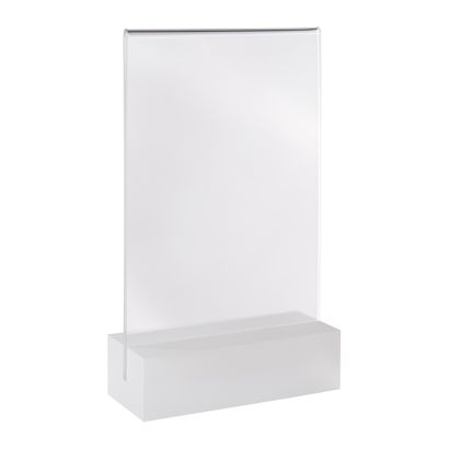 Présentoir de table MODUL, pochette en acrylique avec socle en acrylique null | A6 | null