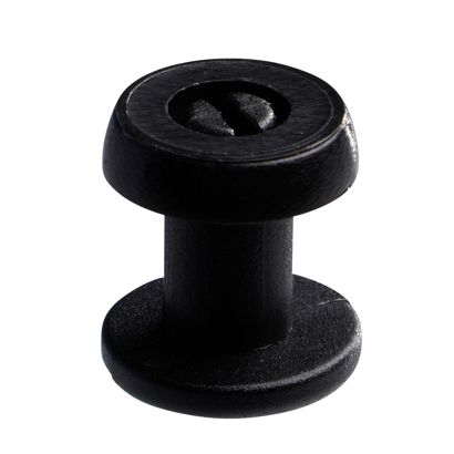 Œillets de pression en plastique, modèle épais noir  | 7.5 mm