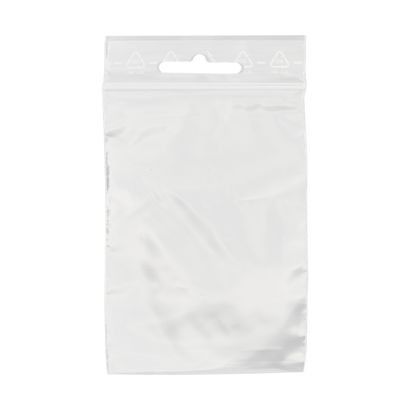 Sachets à fermeture pression, avec trou euro, film PE 60 x 80 mm | 50 µm