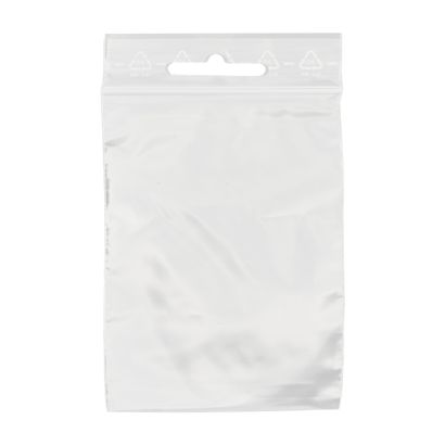 Sachets à fermeture pression, avec trou euro, film PE 100 x 150 mm | 50 µm