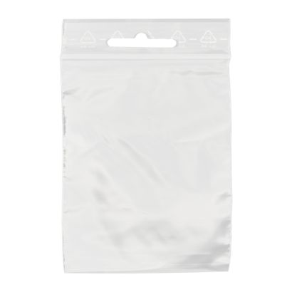 Sachets à fermeture pression, avec trou euro, film PE 115 x 155 mm | 50 µm