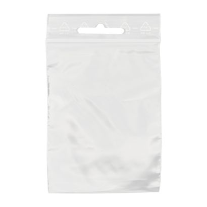 Sachets à fermeture pression, avec trou euro, film PE 120 x 170 mm | 90 µm