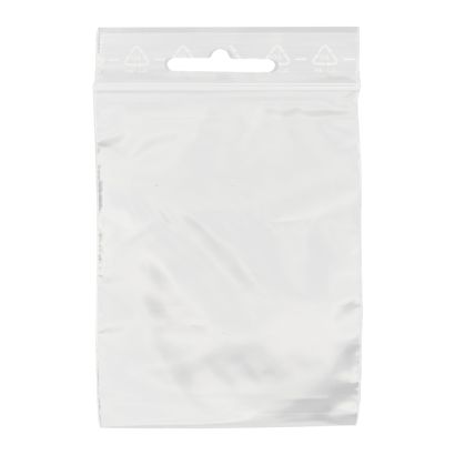 Sachets à fermeture pression, avec trou euro, film PE 180 x 250 mm | 90 µm