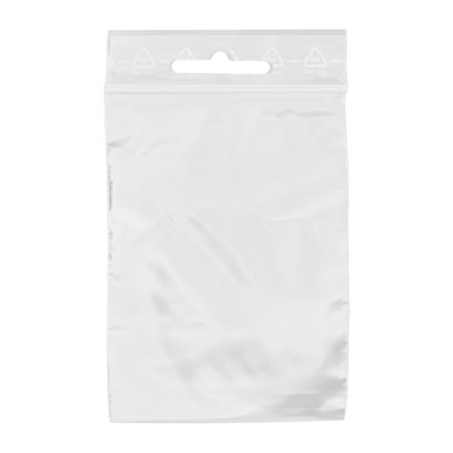 Sachets à fermeture pression, avec trou euro, film PE 200 x 300 mm | 50 µm
