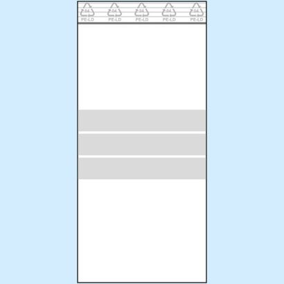 Sachets à fermeture pression, avec bandes de marquage, film PE 100 x 220 mm | 90 µm