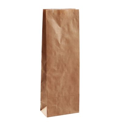 Sachet kraft fond plat 80 x 50 x 250 mm