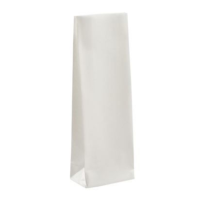 Sachet fond plat, blanc 55 x 30 x 175 mm