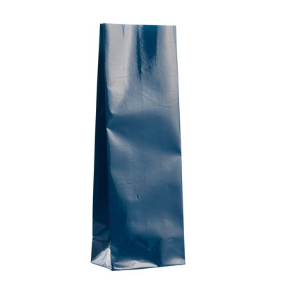 Sachet fond plat, bleu 80 x 50 x 252 mm