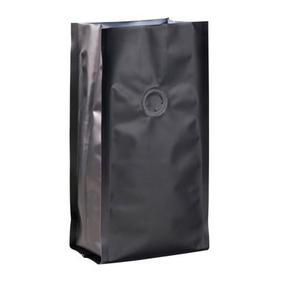 Sac à café avec valve de protection d'arômes, noir 245 x 100 mm