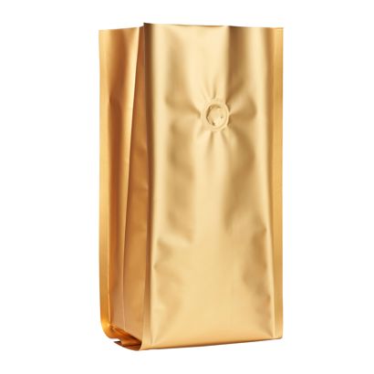 Sac à café avec valve de protection d'arômes, or 290 x 120 mm