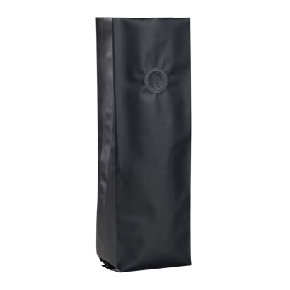 Sachets à soufflet avec valve de protection d’arômes, noir 280 x 80 mm