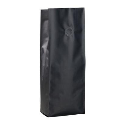 Sachets à soufflet avec valve de protection d’arômes, noir 330 x 105 mm