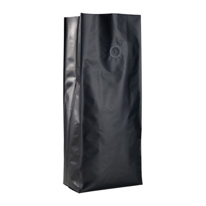 Sachets à soufflet avec valve de protection d’arômes, noir 380 x 130 mm