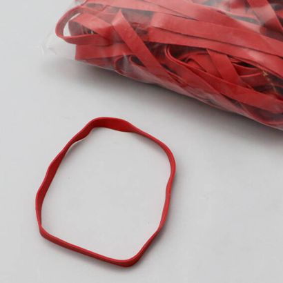 Elastiques en caoutchouc, rouge 10 mm | 100 mm