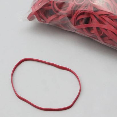 Elastiques en caoutchouc, rouge 5 mm | 100 mm