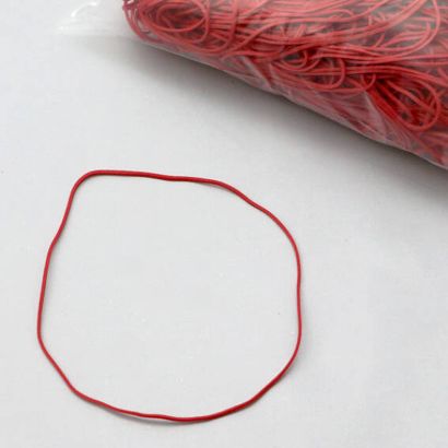 Elastiques en caoutchouc, rouge 1 mm | 120 mm