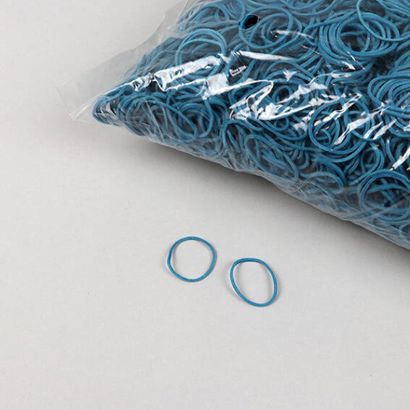 Elastiques en caoutchouc, bleu 1 mm | 20 mm