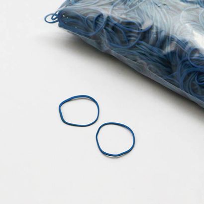 Elastiques en caoutchouc, bleu 1 mm | 30 mm