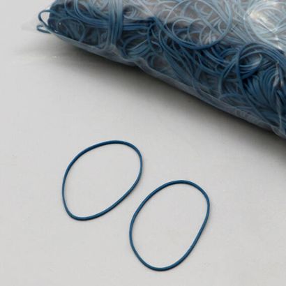 Elastiques en caoutchouc, bleu 1 mm | 50 mm