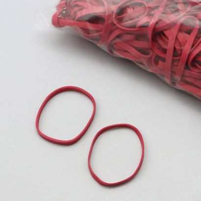 Elastiques en caoutchouc, rouge 5 mm | 50 mm