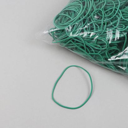 Elastiques en caoutchouc, vert 1 mm | 60 mm