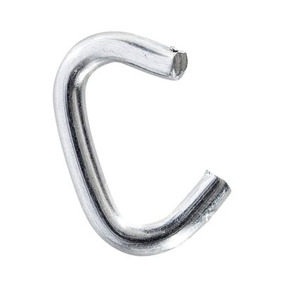Agrafes annelées, acier zingué pour cordes de ⌀ 4 - 5 mm