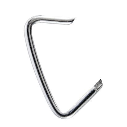 Agrafes annelées, acier zingué pour cordes de ⌀ 10 mm