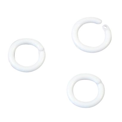 Anneaux de reliure 14 mm, plastique blanc 