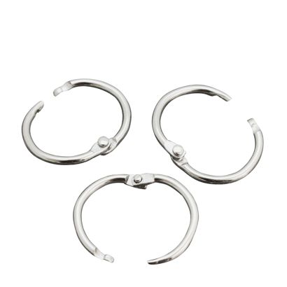Anneaux de reliure métal null | 19 mm - livrés ouverts