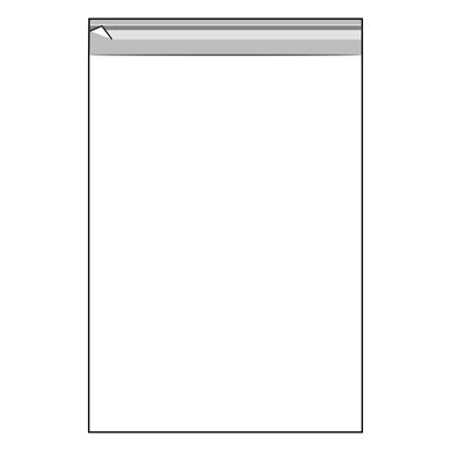 Sachets à rabat adhésif, refermables, film OPP, transparent 165 x 230 mm - C5