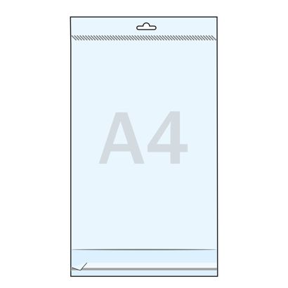 Pochettes Header, film OPP 30 micr 215 x 310 mm