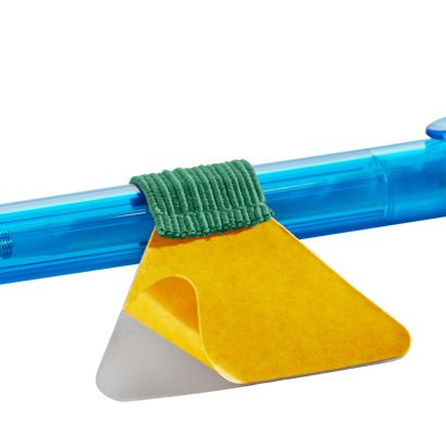 Porte-stylo, avec boucle élastique plat, auto-adhésif null