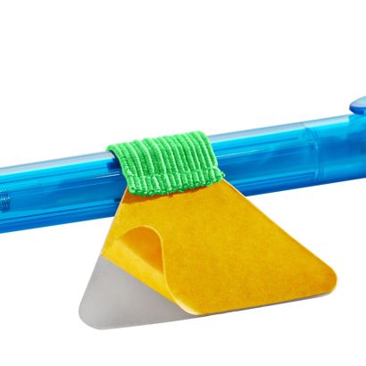 Porte-stylo, avec boucle élastique plat, auto-adhésif null