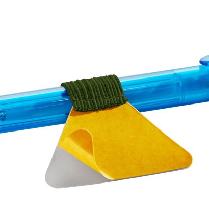 Porte-stylo, avec boucle élastique plat, auto-adhésif null