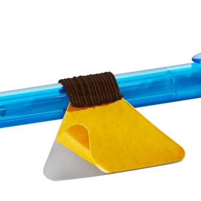 Porte-stylo, avec boucle élastique plat, auto-adhésif null