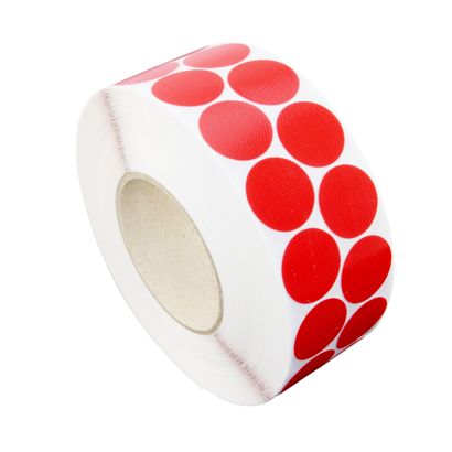 Pastilles adhésives en tissu, rouge 
