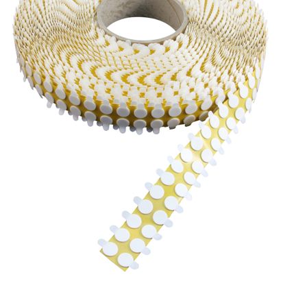 Pastilles adhésives en mousse double face, env. 1 mm d’épaisseur, adhérence forte/forte 12 mm | 5.000 STK