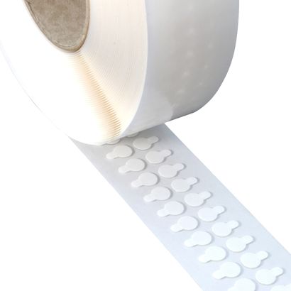 Pastilles adhésives en acrylate pur double face, env. 1 mm d’épaisseur, adhérence forte/forte 10 mm | 1.000 STK