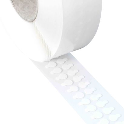 Pastilles adhésives en acrylate pur double face, env. 1 mm d’épaisseur, adhérence forte/forte 10 mm | 3.000 STK